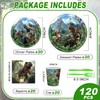 120PCS Dinosaur Party Birthday Supplies for Boys Kids Dino World