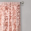 Lush Decor Riley Light Filtering Window Curtain Panel, Single 54"