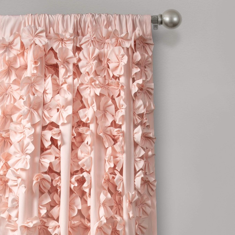 Lush Decor Riley Light Filtering Window Curtain Panel, Single 54"
