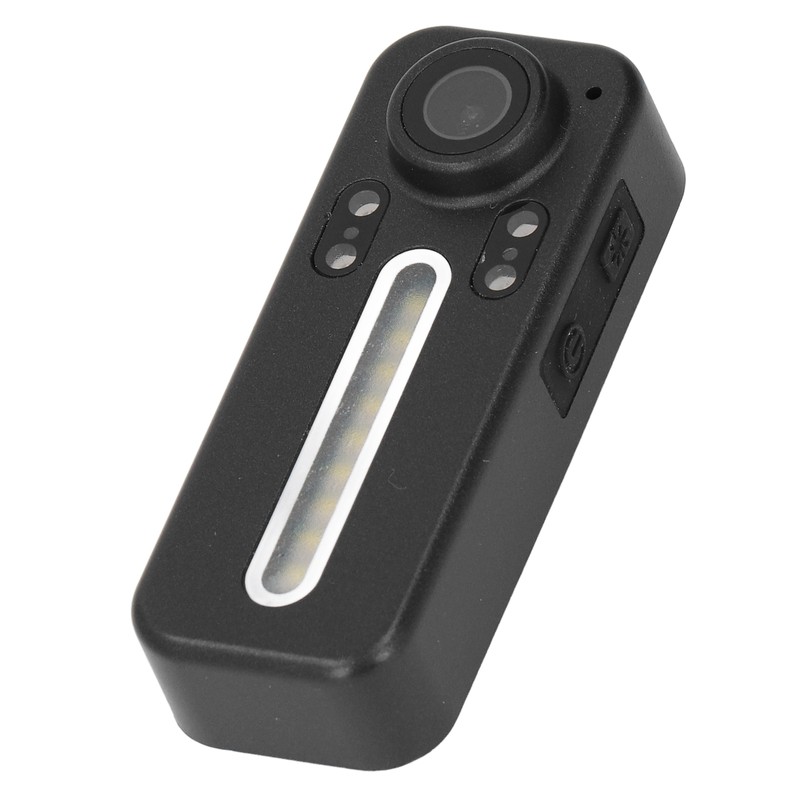 Portable Video Recorder 1080P LED Fill Light Back Clip Night