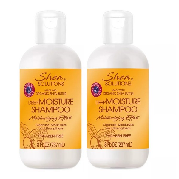 Shea Moisture 2X Shea Solutions Deep Moisture Shampoo, 8 oz.