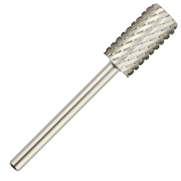 C & I Large Barrel Nail Drill Bit, Chamfer Edition, Professional E-File for Nail File Machine, Designed to Remove Nail Gels, Acrylics, and other nail color covers 3/32” (Double Coarse - 2XC)