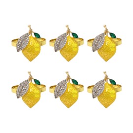 Strawberry and Lemon Napkin Rings Alloy Napkin Rings Napkins Rings