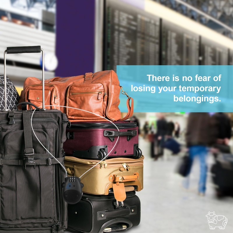 ZHEGE 3 Digit Code Combination Password Lock, Resettable Zinc Alloy