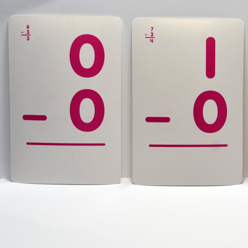 Bendon Subtraction Flash Cards Double Sided - 36 Count