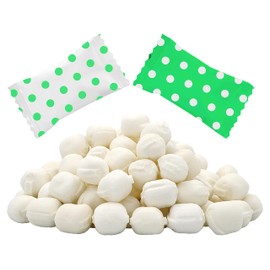 Big Dots Buttermints, Mint Candies, After Dinner Mints, Butter Mint Candy, Fat-Free, Kosher Certified, Individually Wrapped (Green, 55 Pieces)