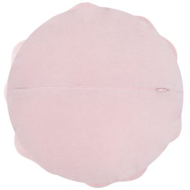 JWH 3D Flower Throw Pillow Cover Aesthetic Decorative Floral Accent Pillow Case Round Cushion Spring Pillowcase Couch Bed Living Room Chair Bedroom 14 Inch Blush Pink