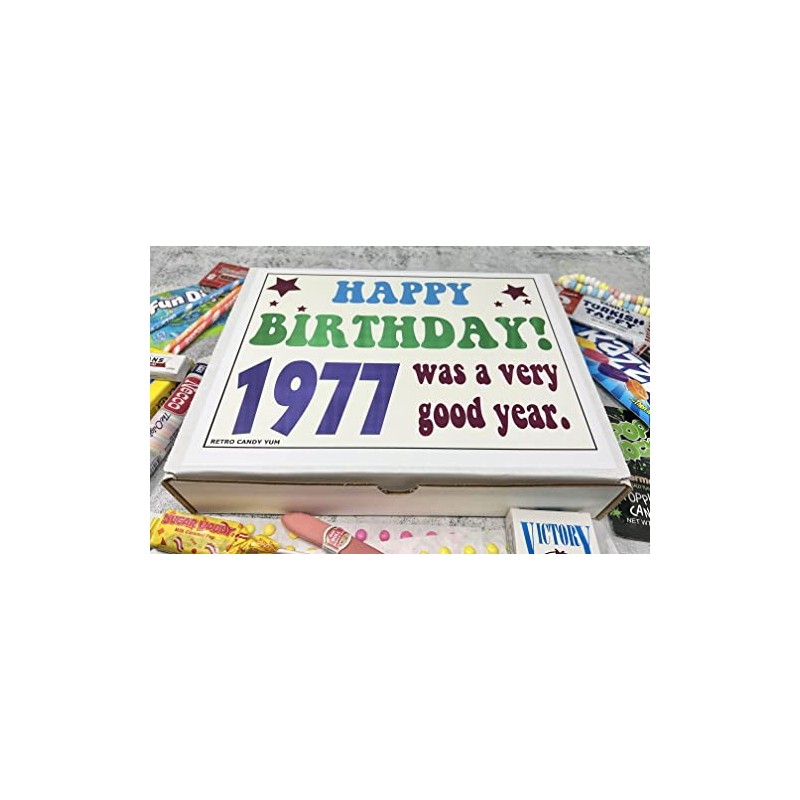 RETRO CANDY YUM ~1977 48th Birthday Gift Box Classic Nostalgic