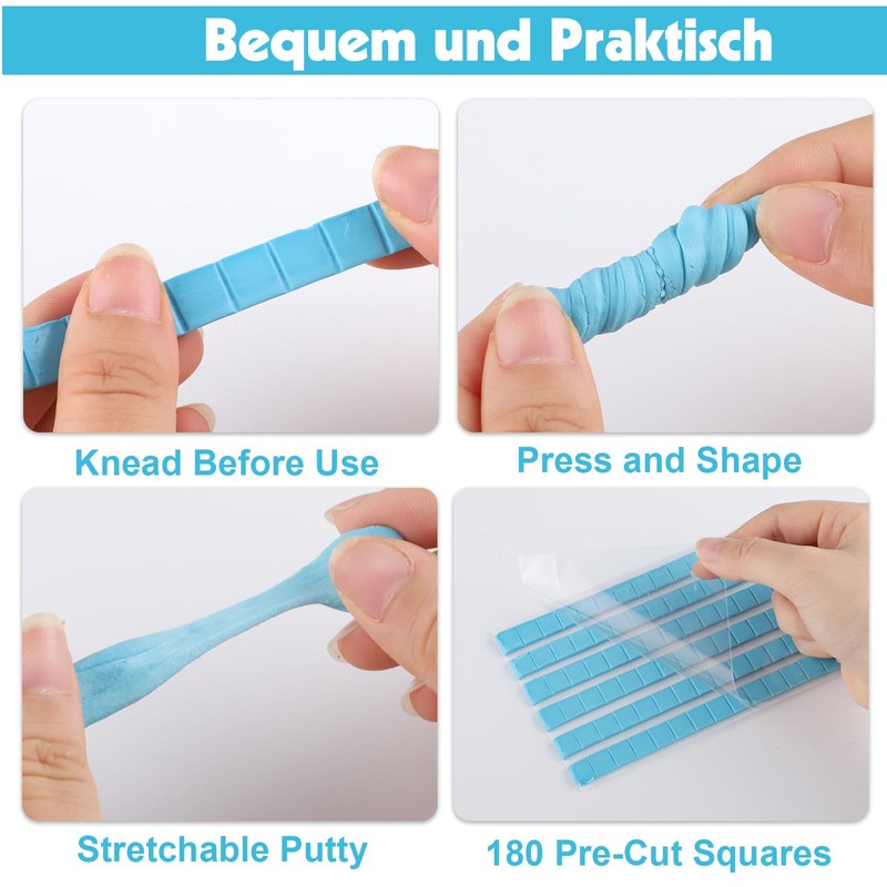 WSICSE 180Pcs Adhesive Sticky Tack,Removable Adhesive Putty