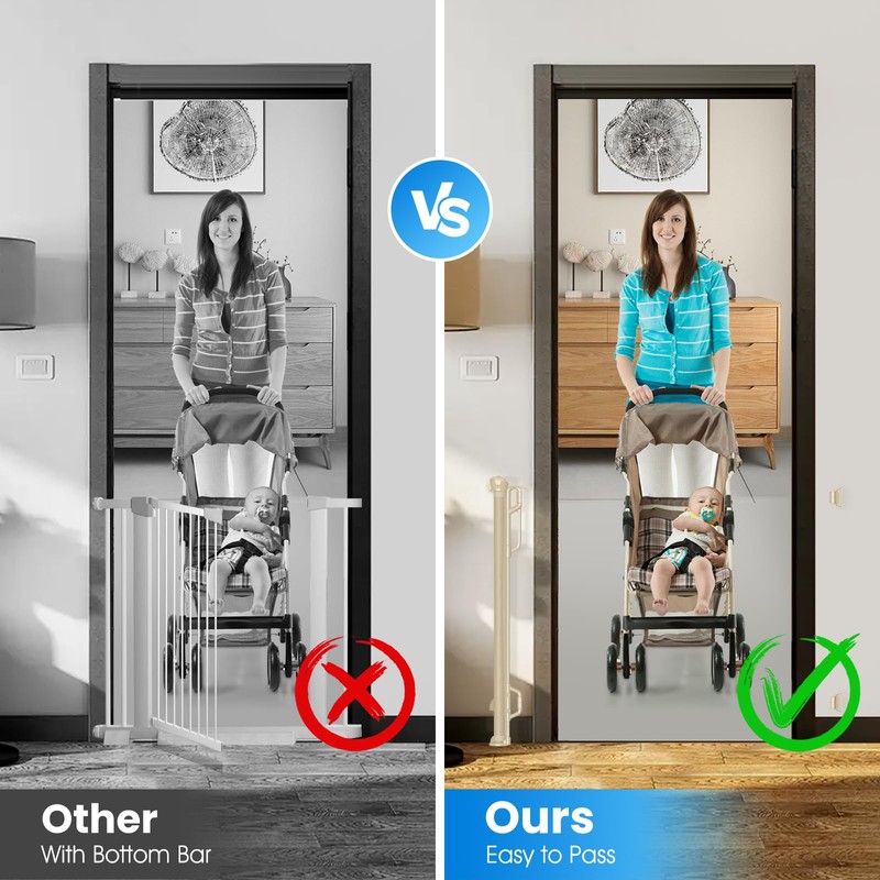 SPACEANY Retractable Safety Baby Gate or Mesh Dog Gate,Durable Portable
