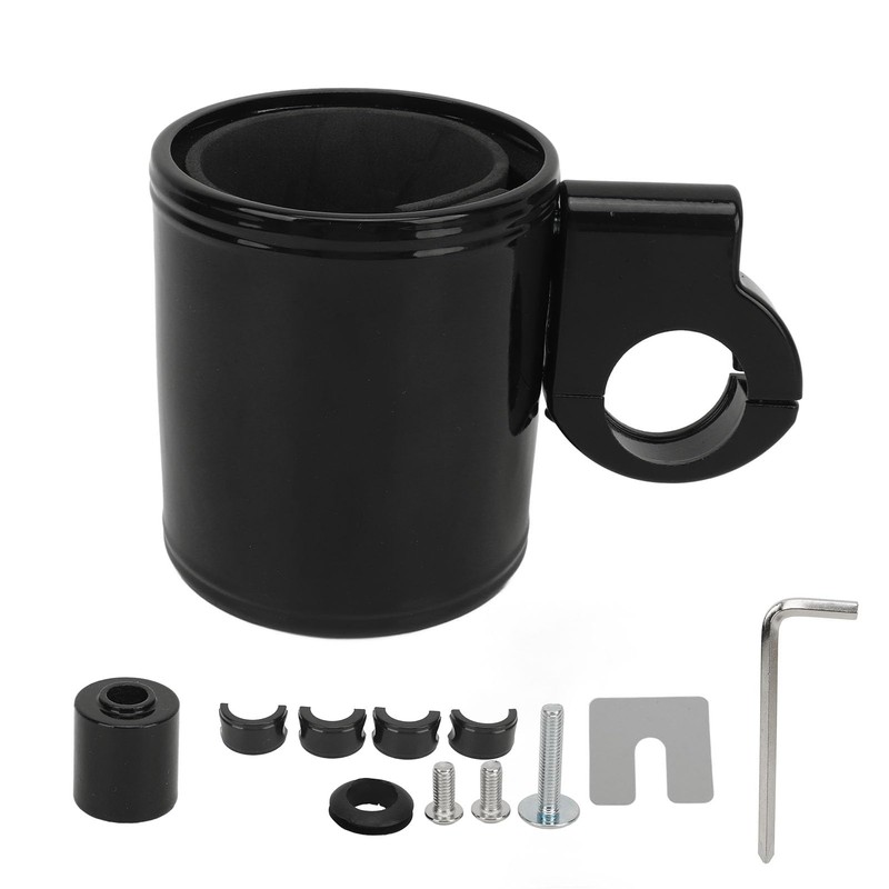 Motorcycle Handlebar Drink Holder, Aluminium Alloy, Adjustable Drink Holder, Cups,