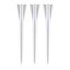 IZZO Golf Plastic Golf Tees, 1.5 Inch, White, 100 Pack