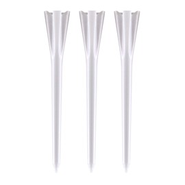 IZZO Golf Plastic Golf Tees, 1.5 Inch, White, 100 Pack