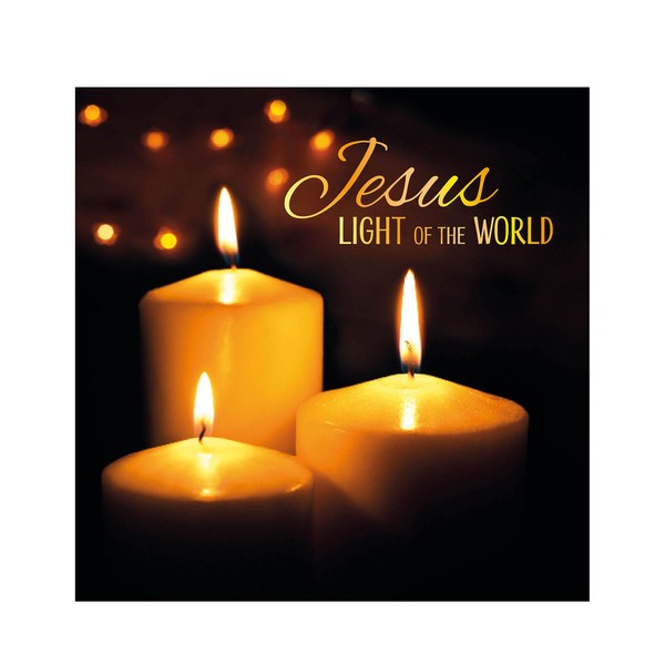 Christian Christmas cards, pack of 10 - Jesus Light of
