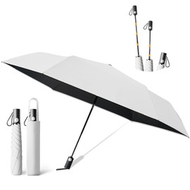 Parasol Folding Umbrella, Lightweight, 8.1 oz (230 g), UV Protection, Shading (Safe Type, Automatic Opening and Closing) Folding, Large Size, One-Touch Automatic Opening/Closing, For Both Sun and