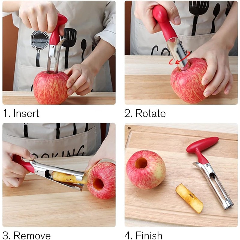Apple Corer, Apple Corer, Apple Cutter, Apple Core Cutter, Serrated