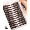 Brown Lash Clusters Pre-Mapped Eyelash Clusters Cat Eye Cluster Eyelash
