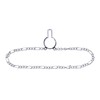 Trafalgar Men's Sutton Sterling Silver Figaro Tie Chain, Silver