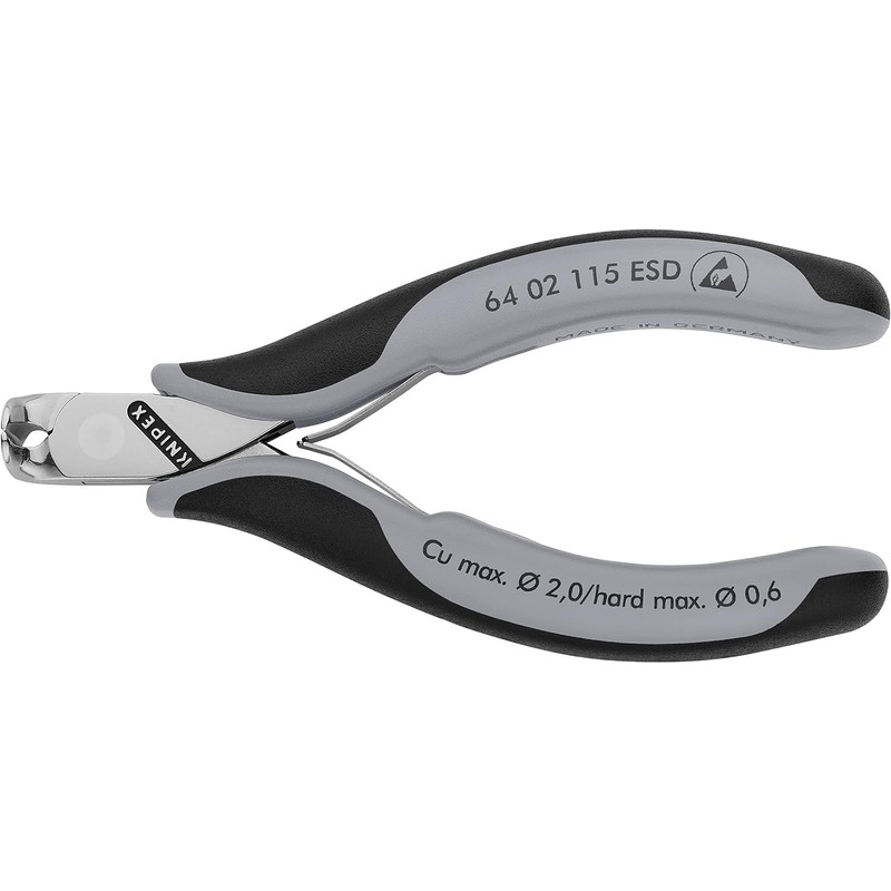 Knipex Electronic End Cutting Pliers ESD with Multi-Component Sleeves 115