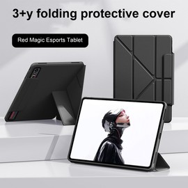 CAUHENYEE Case for RedMagic Astra 9.06 Inch 2025, Vertical Stand, Anti-Drop, Shockproof, Protective Case for RedMagic Astra 9.06 Inch - Black