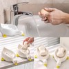 Ceramic Cute Duck Soap Dish, Self Draining Soap Holder for