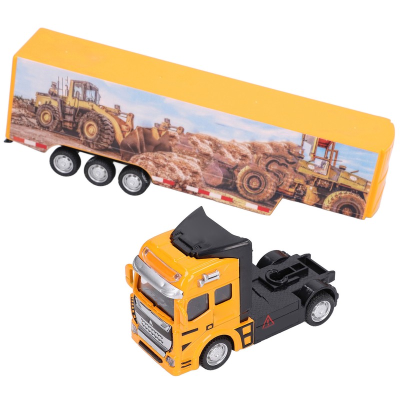 Container Truck Toy Alloy Simulation Mini Child Vehicle Model for
