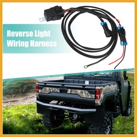Partuto Back Up Reverse Light Wiring Harness Kit with Waterproof Relay for Polaris for Ranger 1000/ XP 1000 2018 2019 2020 2021 3-Seat and Crew Replacement