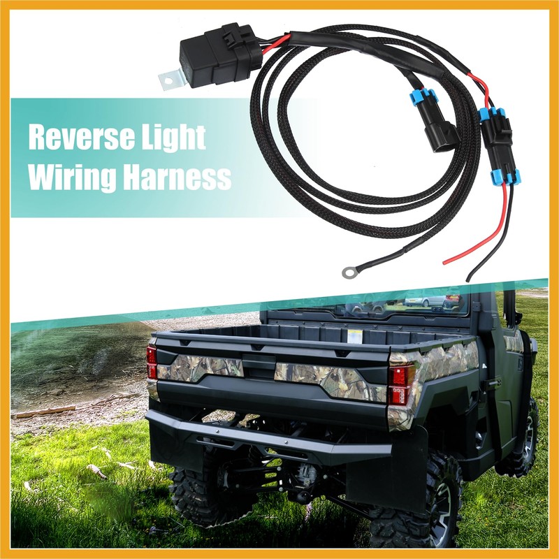 Partuto Back Up Reverse Light Wiring Harness Kit with Waterproof