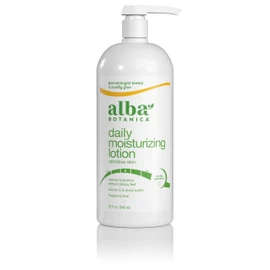 Alba Botanica Daily Moisturizing Lotion, Sensitive Skin, Fragrance Free, 32 Oz (Packaging May Vary)