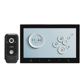 Swokely Wired Video Doorbell Apartment Intercom System,10 Inch Full Touch Monitor,1080P Doorbell Camera,TUYA WiFi Smart Home Video Intercom Door Phone Kits, NFC Unlock for Villa Home