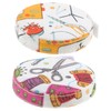 Operitacx 2pcs Wrapped Measuring Tape Waist Tape Measure Decorative Pocket