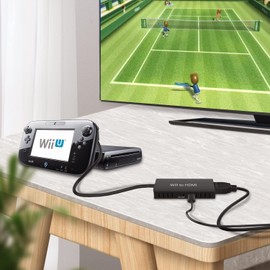 Beigemo Wii to HDMI Adapter, 1080P/720P Full HD Converter with 3.5 mm Video Audio Output Socket & 1M HDMI Cable for N1ntend0 Wii, Wii U, TV Monitor Projector TV