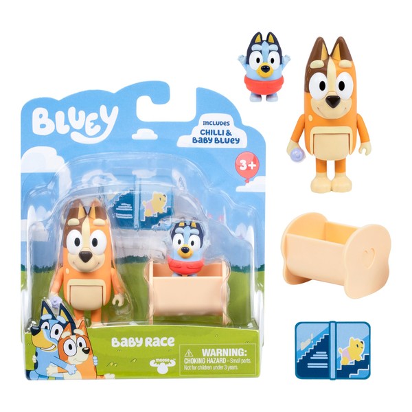Bluey Figure 2-Pack Baby Race | 2 Figure Pack with