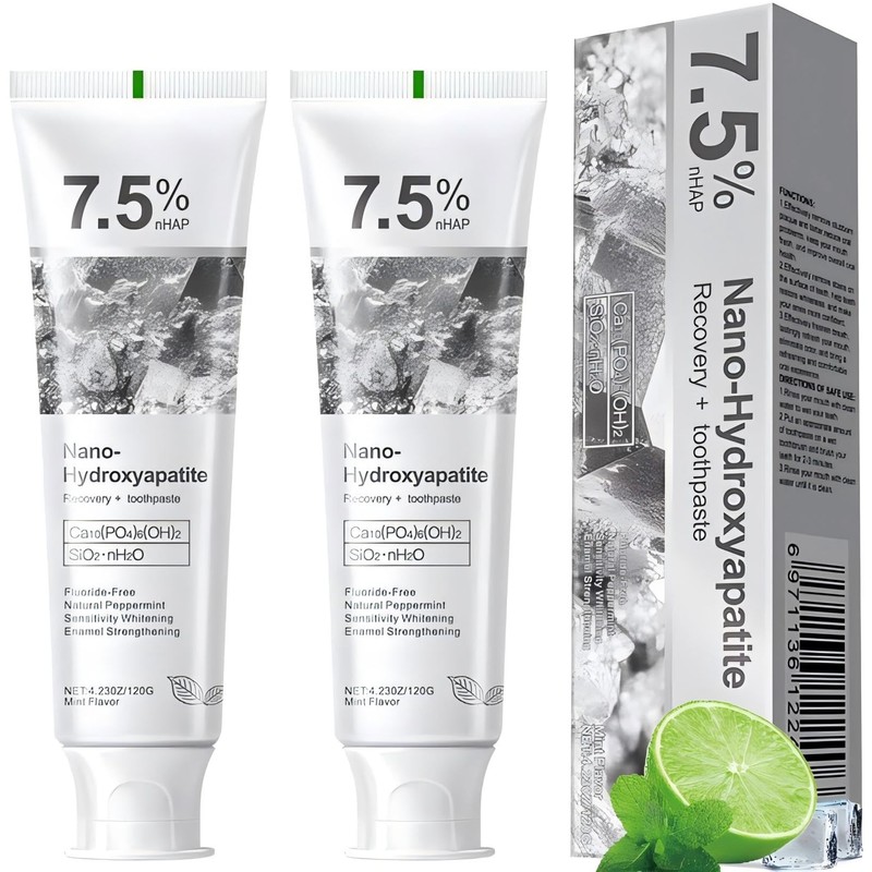 7.5% Hydroxyapatite Toothpaste, 7.5% Hydroxyapatite Toothpaste for Advanced Enamel Protection,