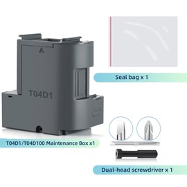 T04D1 Caja de mantenimiento compatible con ET-15000 ET-3760 ET-4750 ET-3750 ET-4760, T04D100 Caja de mantenimiento de tinta T04D1 para ET-3850 ET-4850 ET-3710 ET-5150 ET-50 ET-8330 ET-M1000, TO4D1