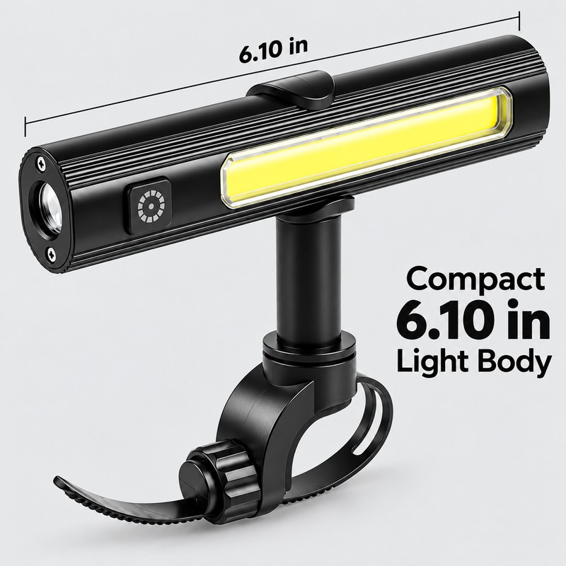 Rechargeable COB LED Work Flashlight for BBQ Grilling & Camping
