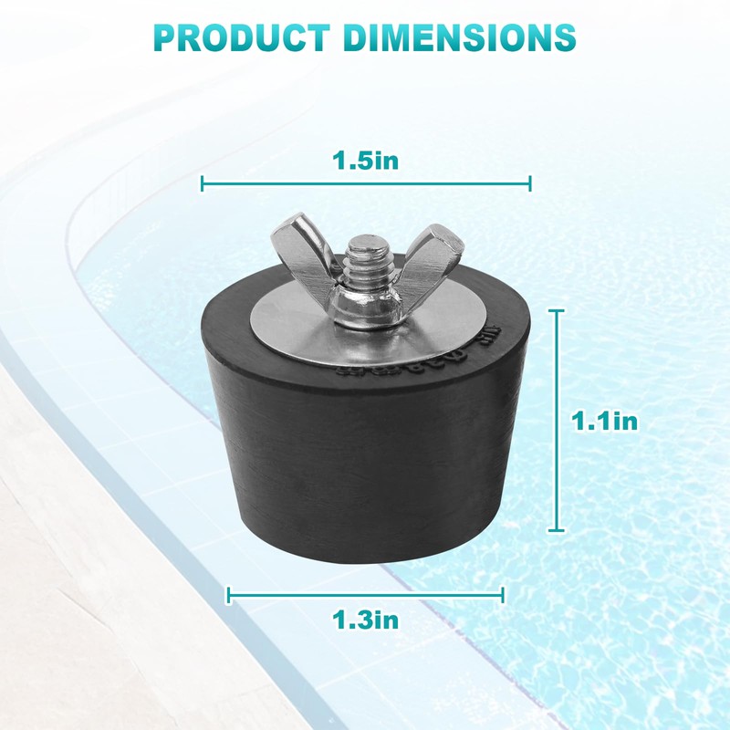 1.5" Rubber Pool Winterizing Plug Pool Return Plugs Pool Skimmer