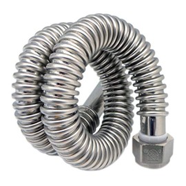 Easyflex EFWC-034-SS-1010-24 Stainless Steel 034 Series Water Heater Connectors, 3/4" FIP x 3/4" FIP, 24", 3/4" ID
