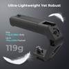 SMALLRIG 軽量NATOクランプトップハンドル 小型カメラトップグリップわずか119g ARRI用の位置決め穴付きハンドグリップとコールドシューマウント2つ NATOレール内蔵カメラケージ用 5977