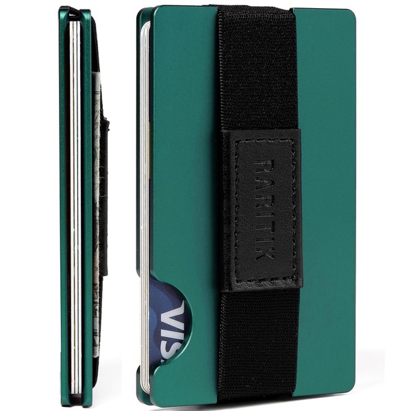 RARITIK Minimalist Carbon Fiber Wallet for Men, Money Clip Cash