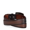 Cuadra Men's Cowboy Belt in Genuine Deer Leather Brown, CV492VE,