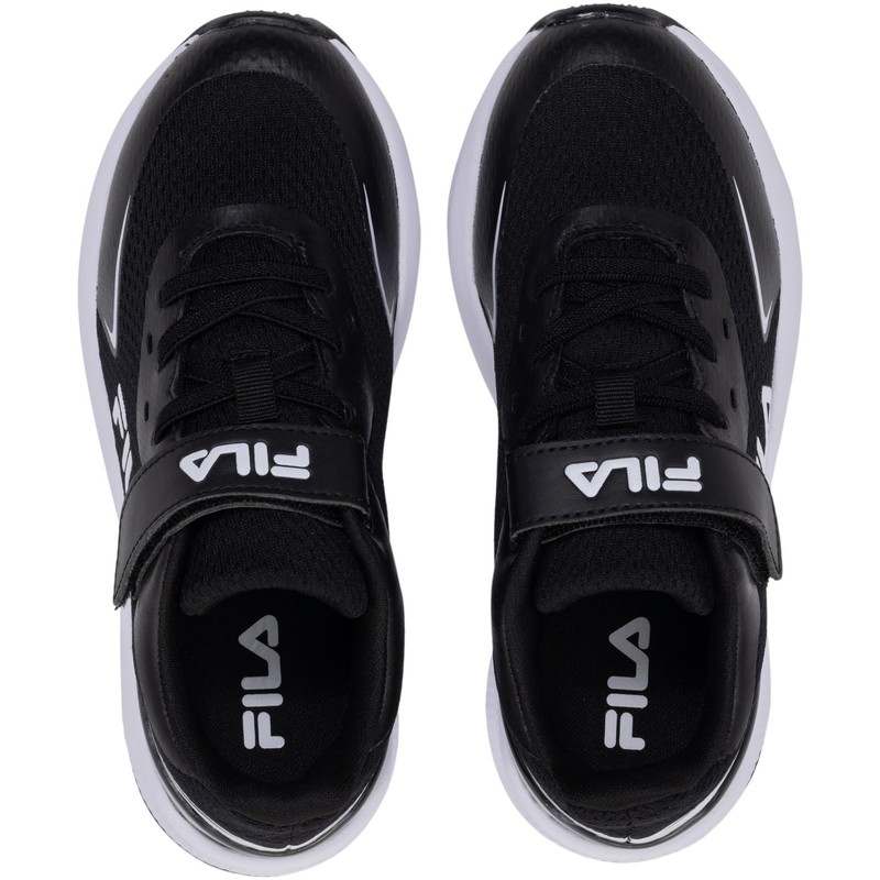 Fila Crusher V Kids - Scarpe da Corsa, Black-White,
