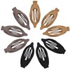 9 Pack Flat Hair Clips for Women, Matte Claw Clips