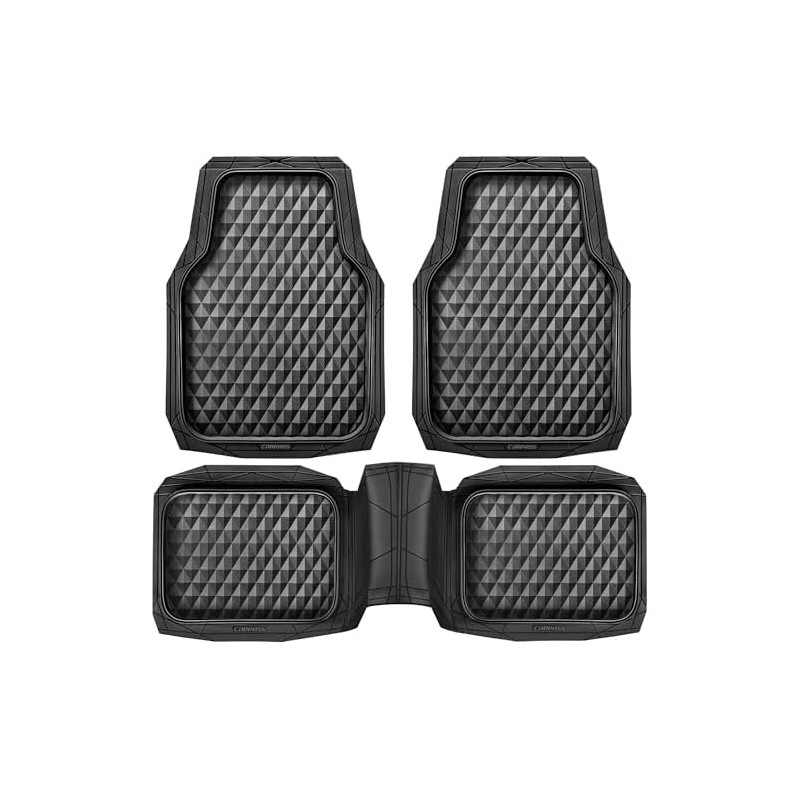 CAR PASS - Alfombrillas de goma resistentes para coche, juego