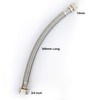Infun 300mm Silver Flexible Hose for Bath Tap - 15mm