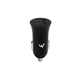 W Onder Full Power - Car Charger - 2 x USB-A - Black