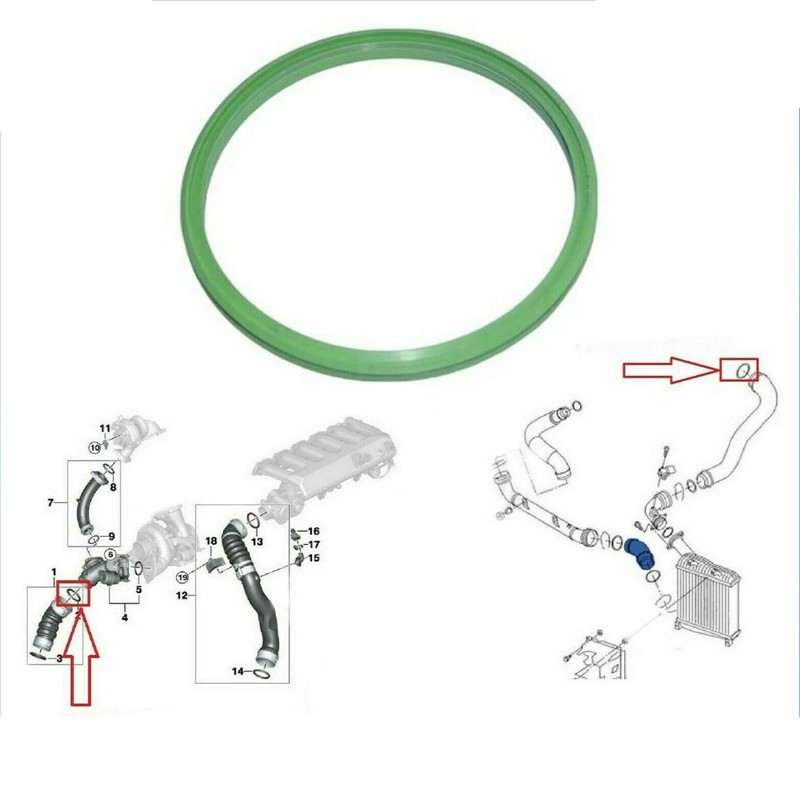 MKAREPART Engine Turbo Intercooler Pipe Seal O-Ring Gasket 7796622 11617796622