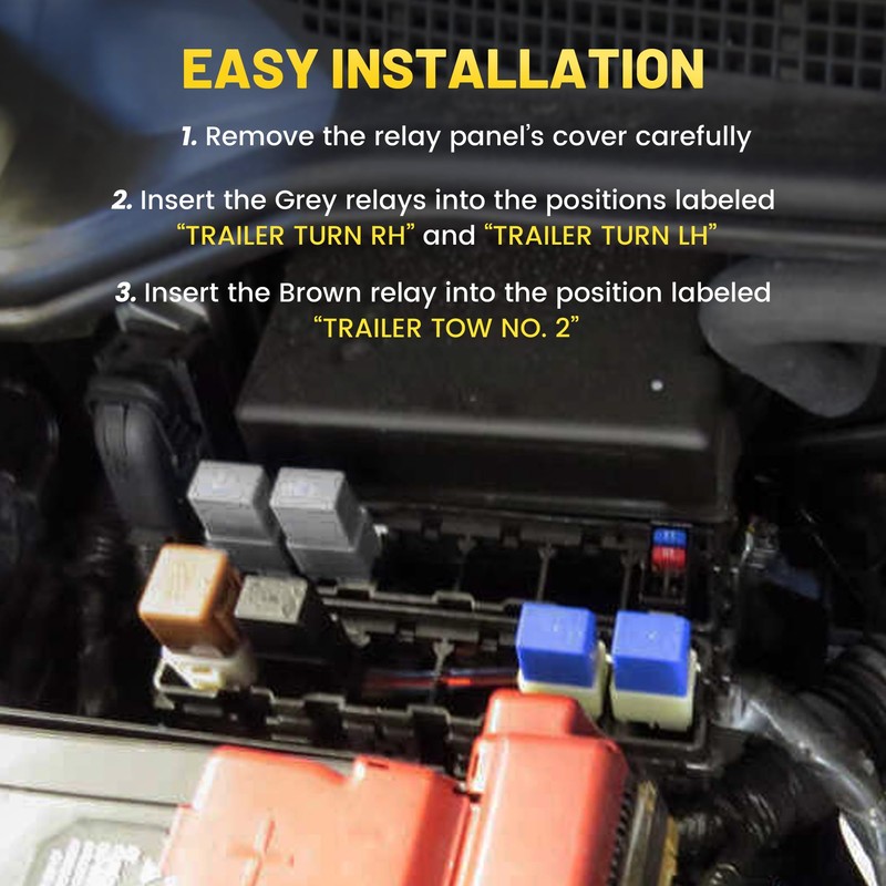 Oyviny Relay Kit for 2004-2017 Nissan Titan/Armada Without Factory Tow
