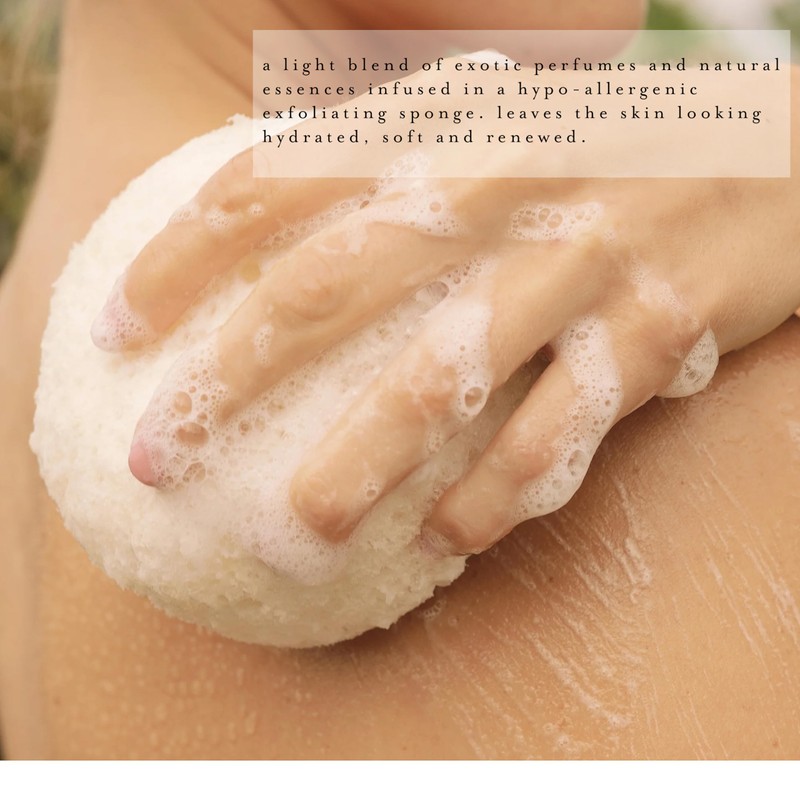 kai Body Buffer – 2 Count exfoliating Bath sponges with