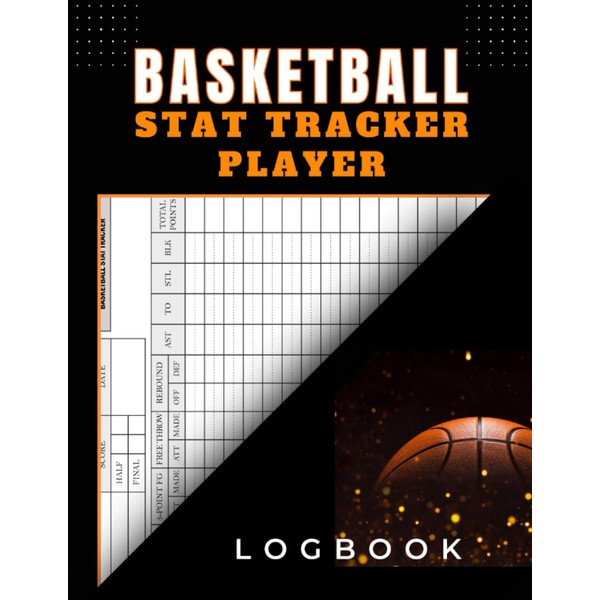 Basketball Stat Tracker Player Log Book: Large Print Scorebook 8.5